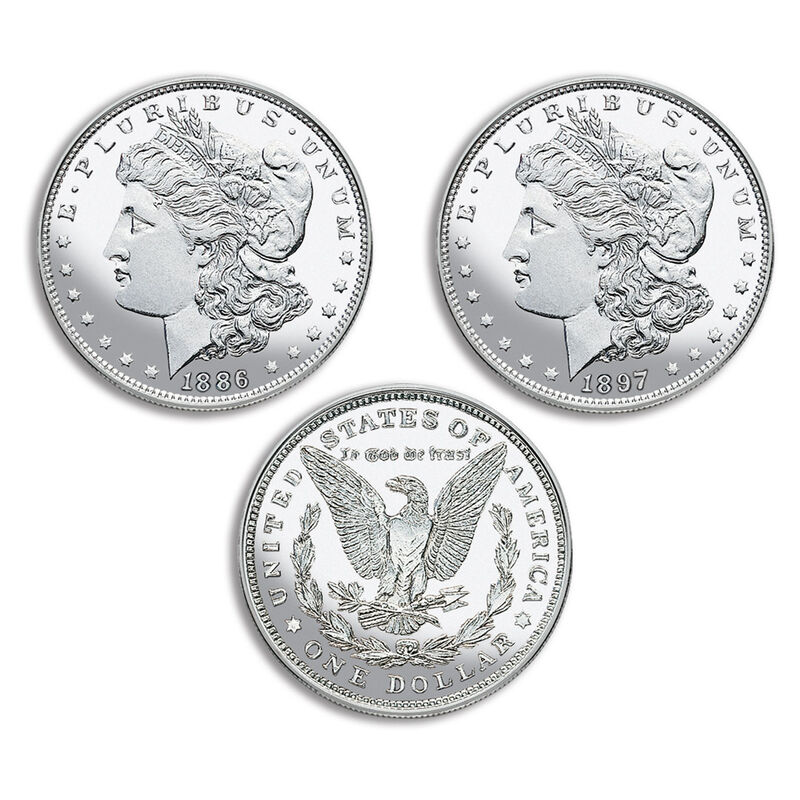 uncirculated morgan silver dollars of th UK UMD b two