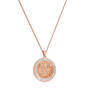rose gold sixpence pendant UK RGDSP a main