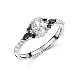 pure drama cz silver ring UK PUSR a main