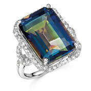 shimmering sea mystic topaz ring UK SSMTR a main