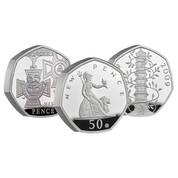 fifty years of the 50p piedfort collecti UK FSPC a main
