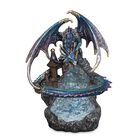 crystal blue flame dragon sculpture UK CBFD a main