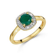 emerald elegance 9ct gold ring UK EMEGR a main