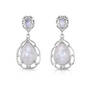 light of the silvery moon silver earrings UK LISME a main
