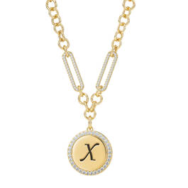 Sparkling Initial Pendant 11433 0012 x initial x