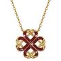 a dozen rubies love knot pendant UK DRLKP a main