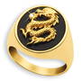 mens golden dragon ring UK MGDR2 a main