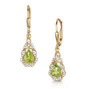 peridot peppermint drop earrings UK PEPDE a main