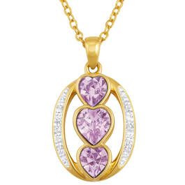 i love you birthstone pendant UK ILYBP2 f six