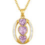 i love you birthstone pendant UK ILYBP2 f six