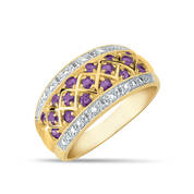 regal amethyst and diamond ring UK RADR a main