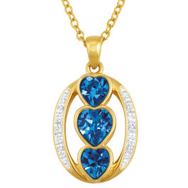 i love you birthstone pendant UK ILYBP2 l twelve