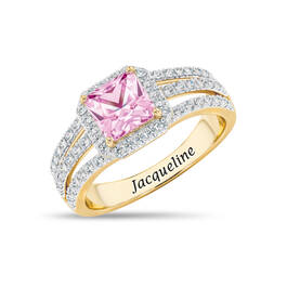 Personalized Birthstone Diamond Statement Ring 11315 0015 j october