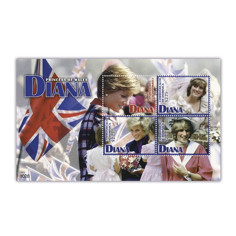 the princess diana international stamp c UK DST d four