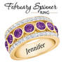 Birthstone Spinner Ring, birthstone spinner ring UK BSPPR d four