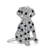dalmatian puppy crystal brooch UK DPCB a main