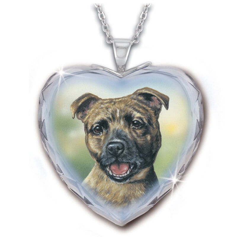 the staffie crystal heart pendant UK SEHP2 a main