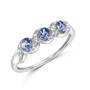 diamond waves and tanzanite silver ring UK DWATR a main