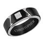 mens black ice spinner ring UK BISR2 a main