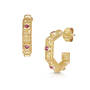 intricate rhodolite hexagonal hoops UK IRHE a main