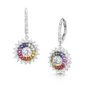 rainbow pendant and earring set UK OTRPE b two