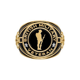 Mens Veterans Ring Pers UK MRVET d top