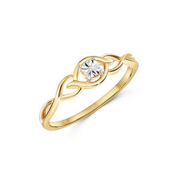 interlacing 9ct gold diamond ring UK IGDR a main