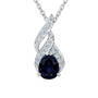 Genuine Birthstone & Diamond Pendant, Genuine Birthstone Diamond Pendant 11573 0012 i september