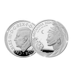 the 2024 britannia 1oz silver proof coin UK BSPC a main