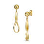 golden swirl drop earrings UK GSDE a main