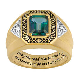 mens celtic treasure diamond ring UK CTDR a main