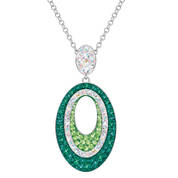 glamorous green crystal pendant UK GLGCP a main