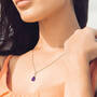 11142 0543   Amethyst Diamond Pendant   Model