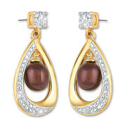 drops of mocha pearl earrings UK DOMPE a main