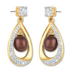 drops of mocha pearl earrings UK DOMPE a main