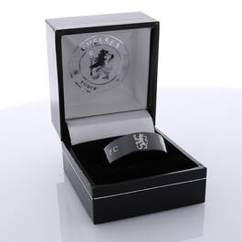 the chelsea fc black steel ring UK CHBSR c three