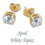 birthstone stud earrings UK BSEAR2 d four