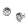 amethyst bali bloom earrings UK ABBE a main