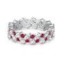 fire and ice silver eternity ring UK FIER a main