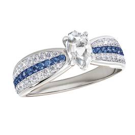 herkimer diamond quartz ring UK HDQR a main