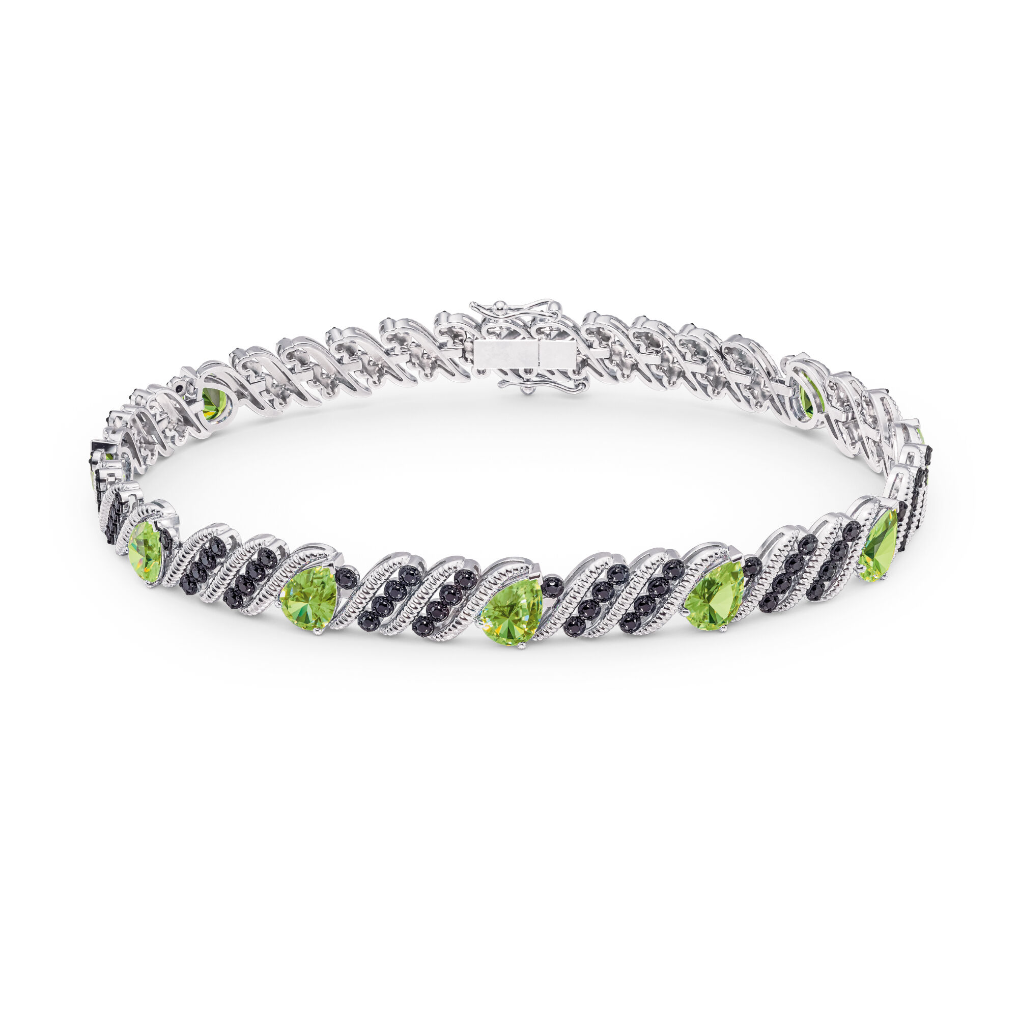 Danbury mint black diamond bracelet deals
