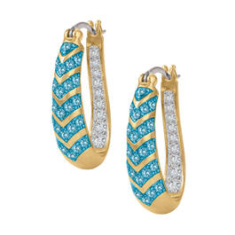 Inside Out Birthstone Hoops 10963 0012 l december