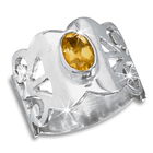 diva citrine silver ring UK DSCR a main