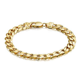 mens gold plated silver bracelet UK MGSIB a main