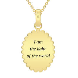 Light of the World Diamond Cross Pendant 10706 0014 c back