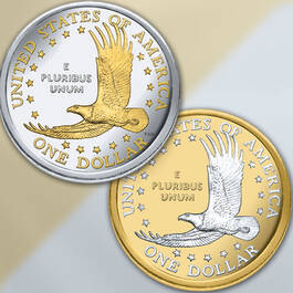 the platinum gold highlighted sacagawea  UK NPG b two