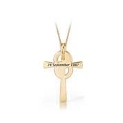 our marriage is a blessing anniversary cross pendant UK MBACP b two