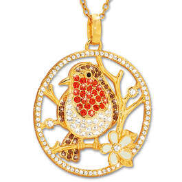 robin crystal pendant UK ROSCP a main