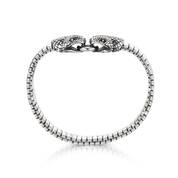 mens steel snake bracelet UK MESEB b two