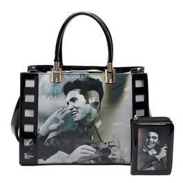 elvis presley film handbag with free purse UK EPFBP a main
